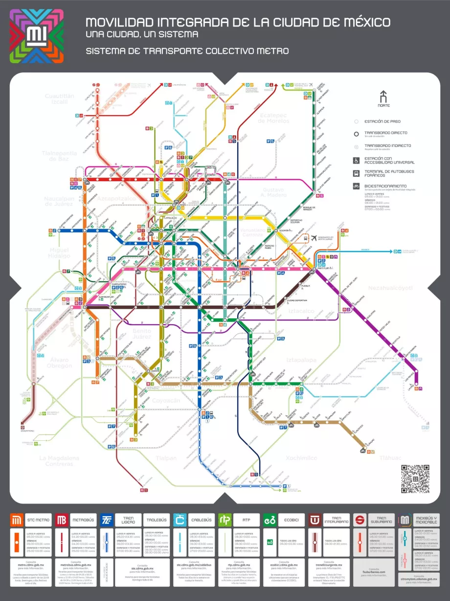 Peta Metro Kota Meksiko