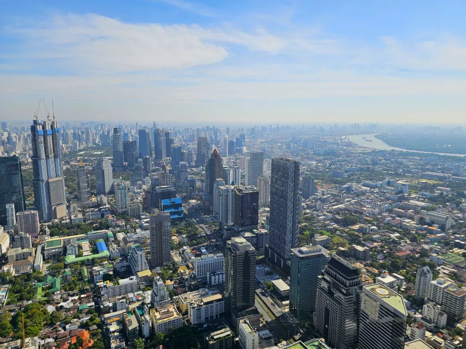 King Power Mahanakhon - pemandangan dari atap