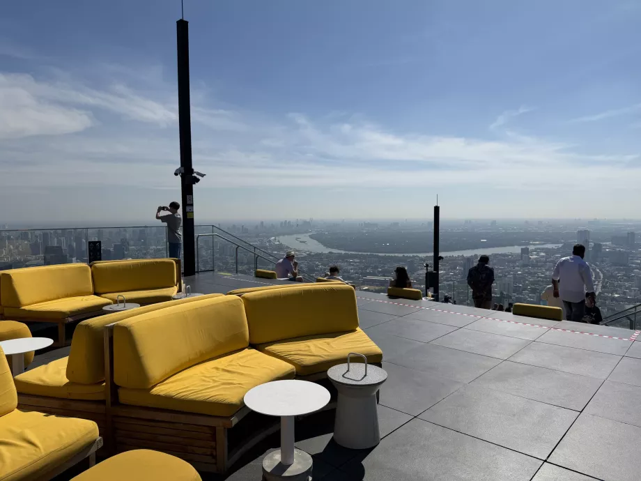 King Power Mahanakhon - pemandangan dari atap