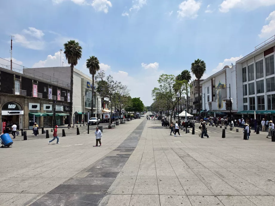 Zona pejalan kaki Calzada de Guadalupe