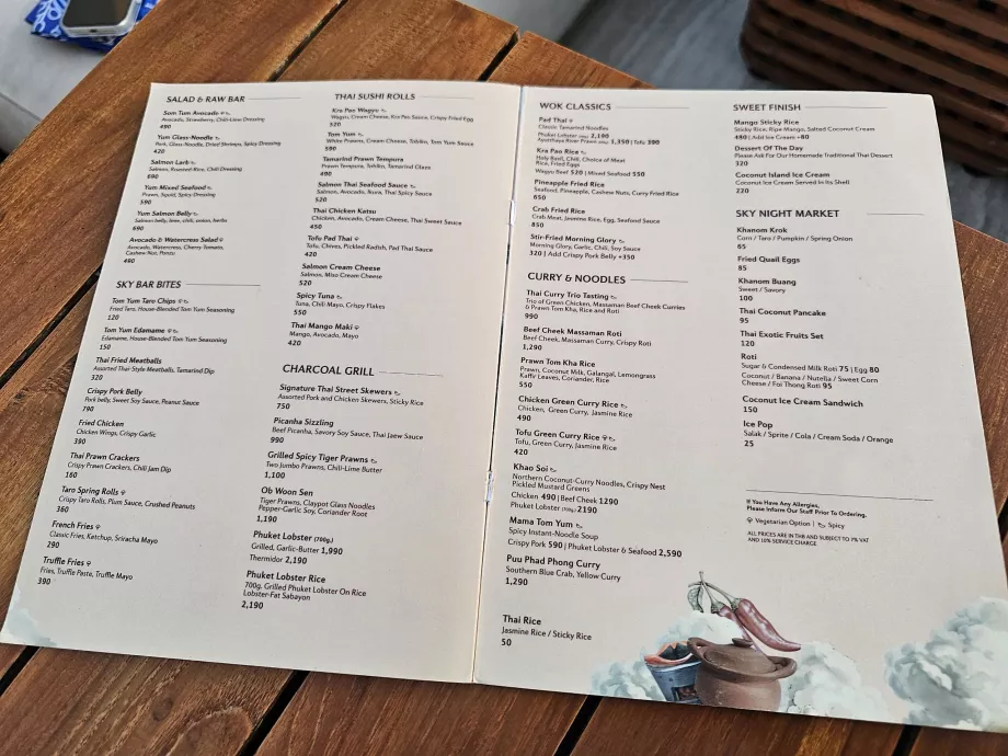 Akara Sky Hanuman - menu, makanan