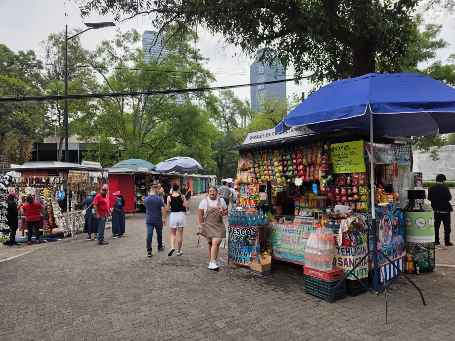 Bosque de Chapultepec, kios-kios