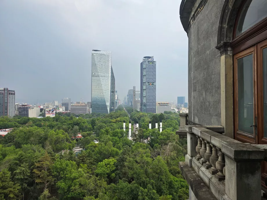 Kastil Chapultepec, pemandangan kota