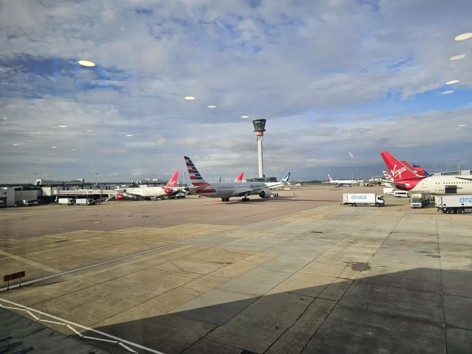 Pemandangan lapangan terbang