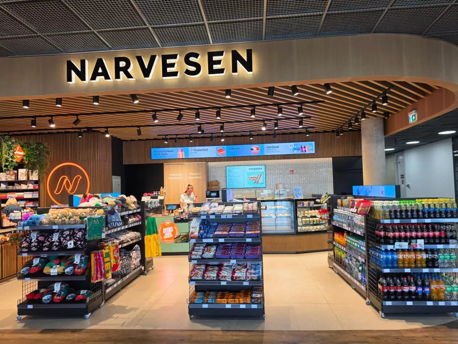 Narvessen Mini-market di ruang kedatangan