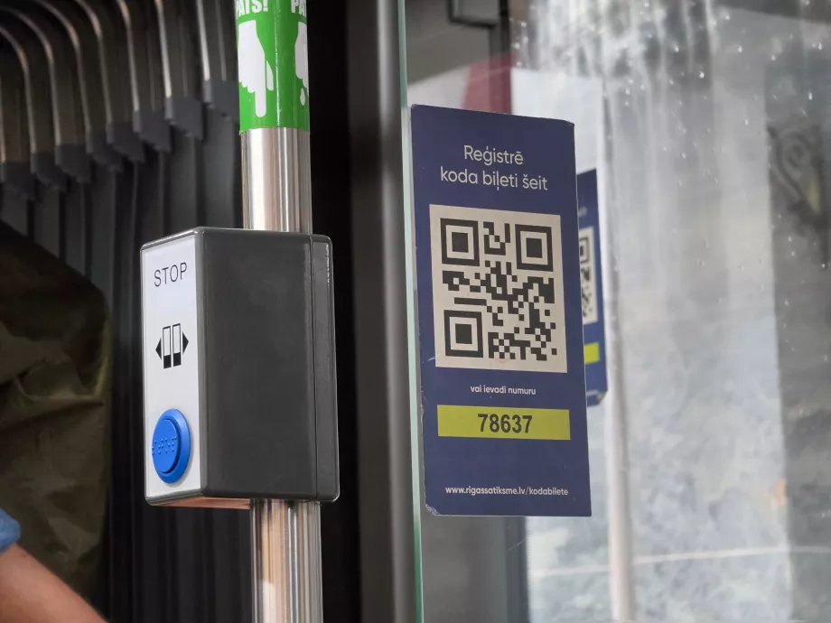 Kode QR untuk memindai tiket Anda