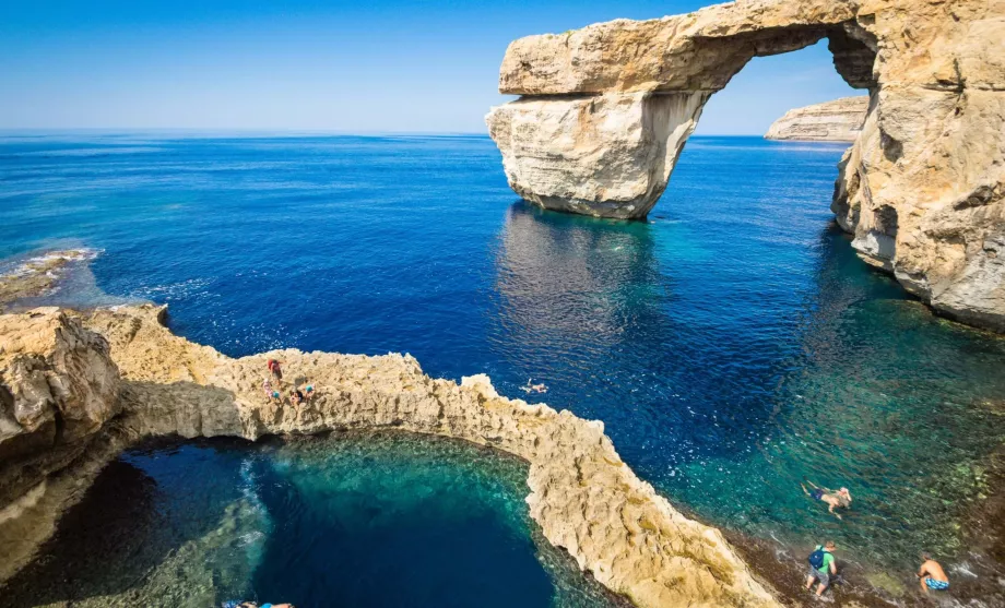 Formasi batuan di Malta