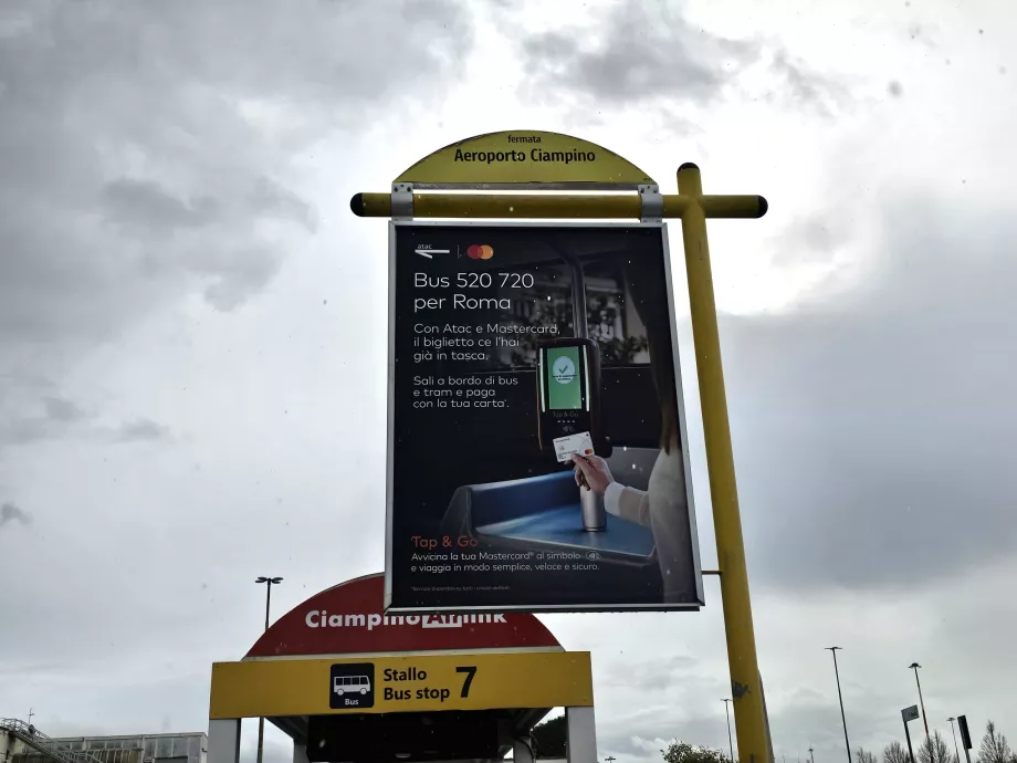 Informasi tentang pembayaran dengan kartu di bus kota ATAC