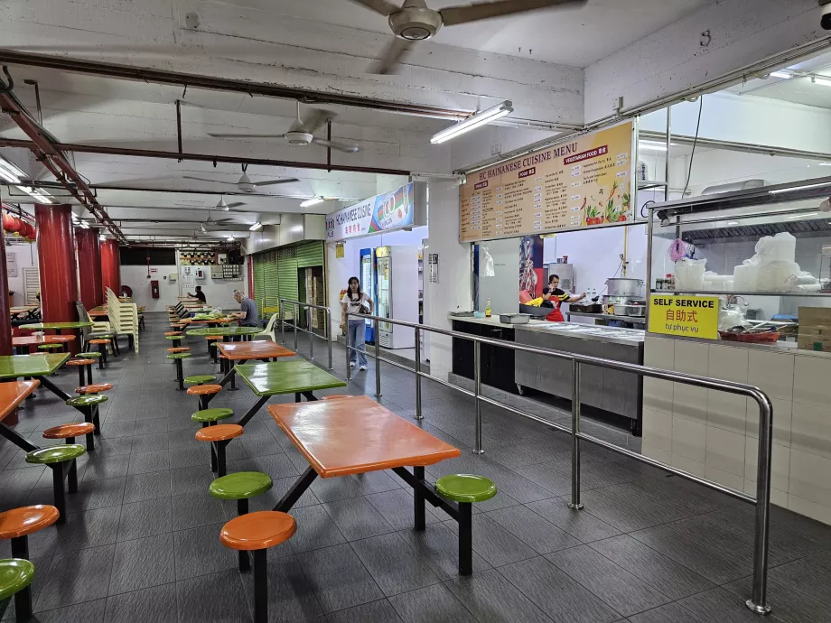Ruang makan di Kuil Thean Hou