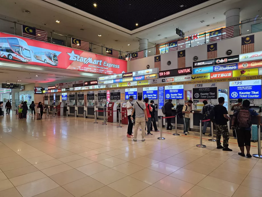 Kantor tiket di terminal bus