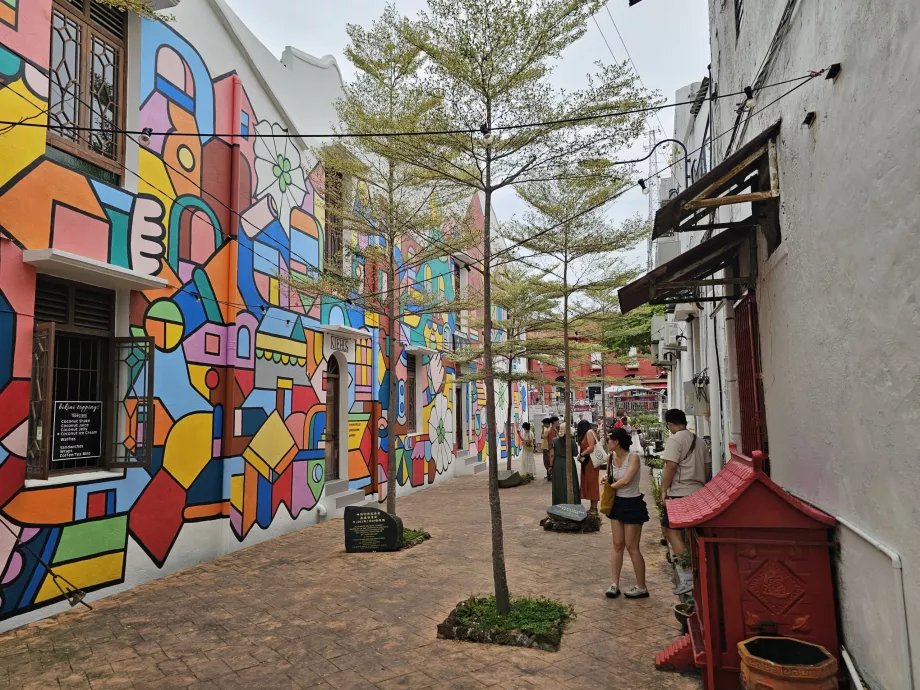 Mural di dekat Malacca River Walk