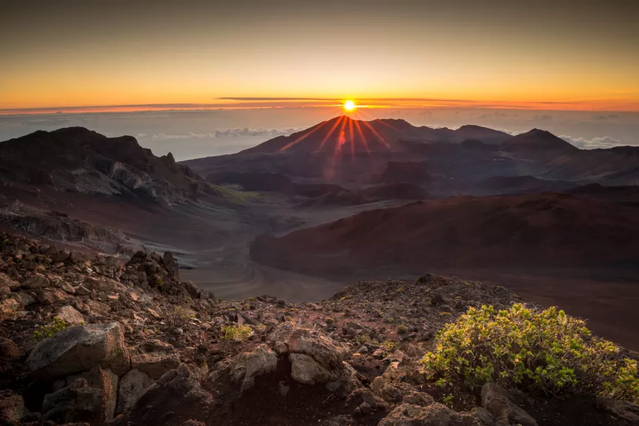 Matahari terbit di Haleakala