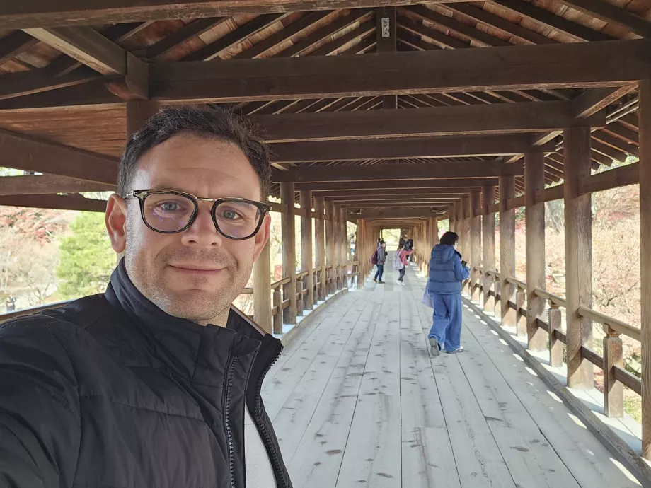 Kuil Tofuku-ji, saya di Jembatan Tsuten-kyo