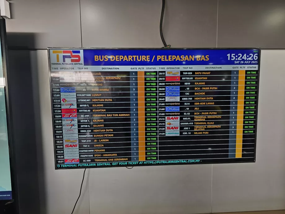 Jadwal bus jarak jauh