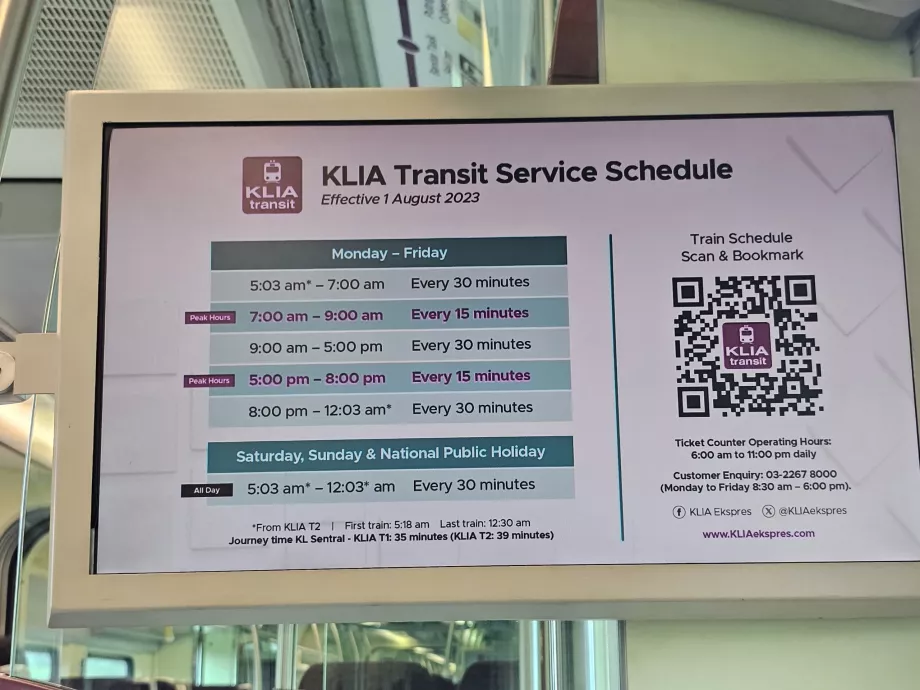 Frekuensi KLIA Transit