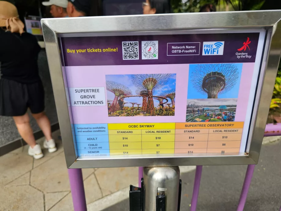 Gardens by the Bay, pintu masuk ke Supertree Observatory