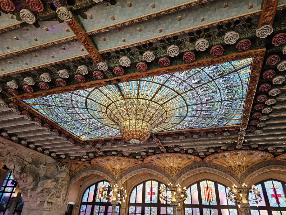 Palau de la Música Catalana, detail langit-langit