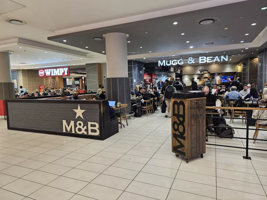 Kafe dan gerai makanan cepat saji di zona transit (bagian nasional)