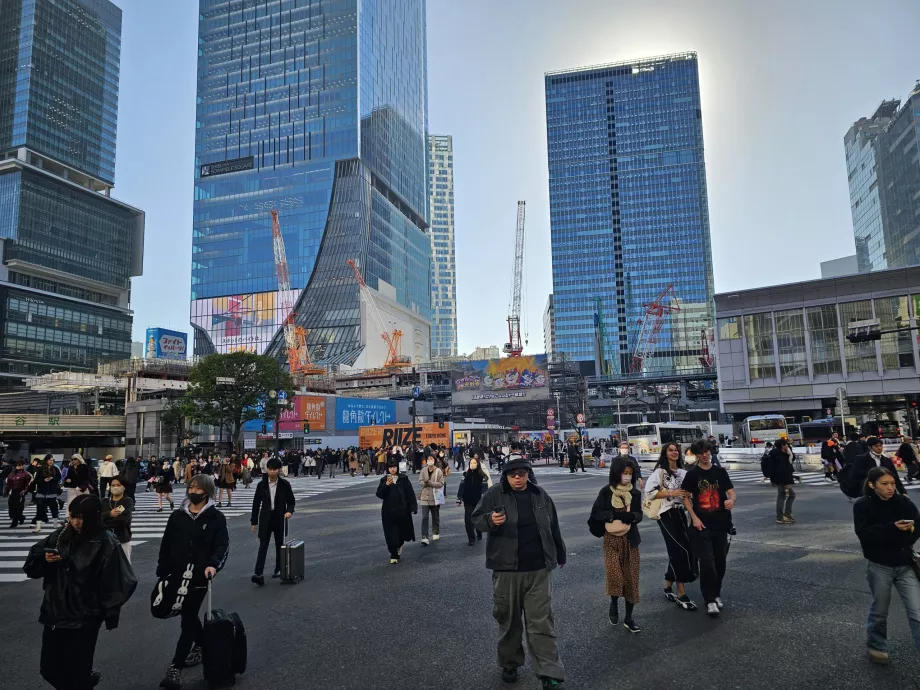 Persimpangan Shibuya di siang hari