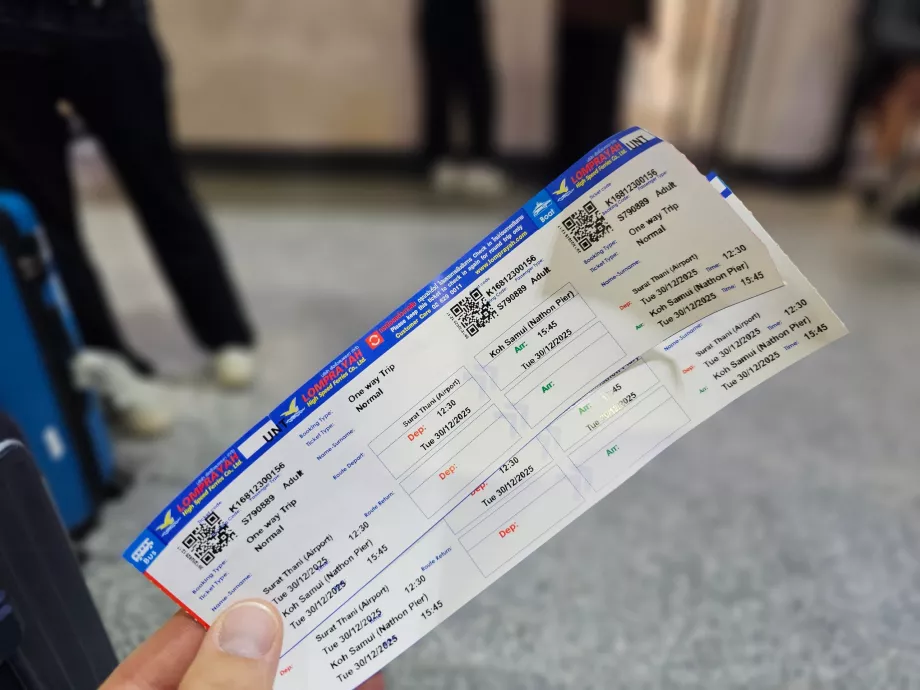 Tiket perahu ke Koh Samui