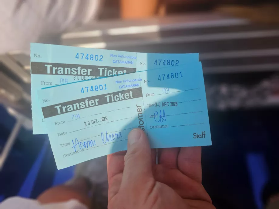 Tiket Transfer dari dermaga ke hotel