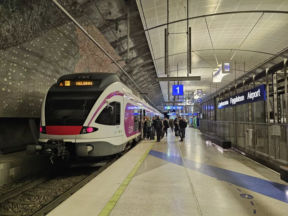 Kereta api, Bandara Helsinki