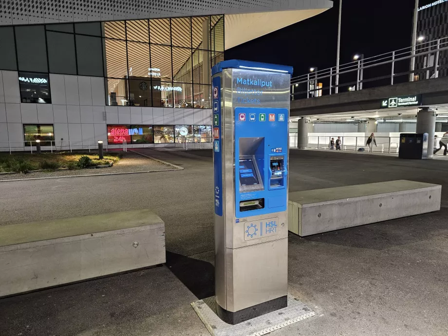 Mesin tiket, halte bus