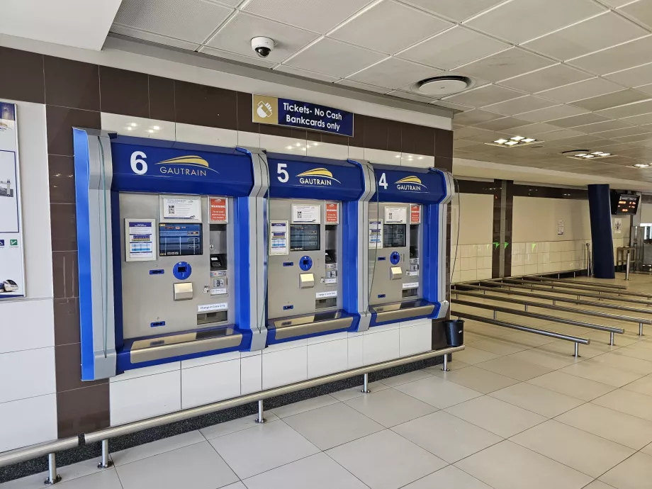 Mesin tiket di Gautrain