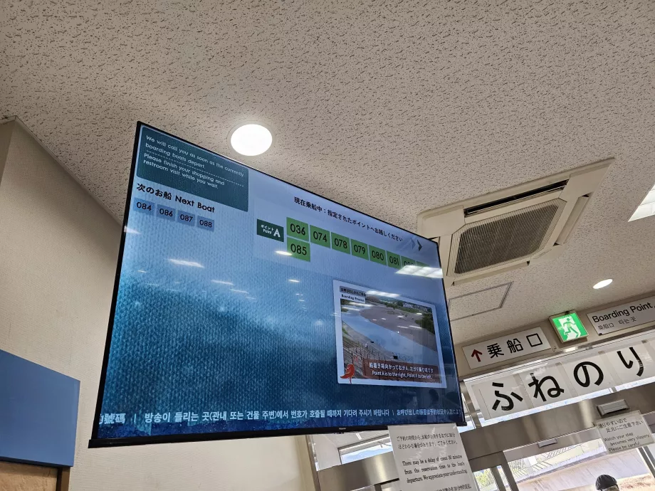 Menaiki kapal dengan nomor