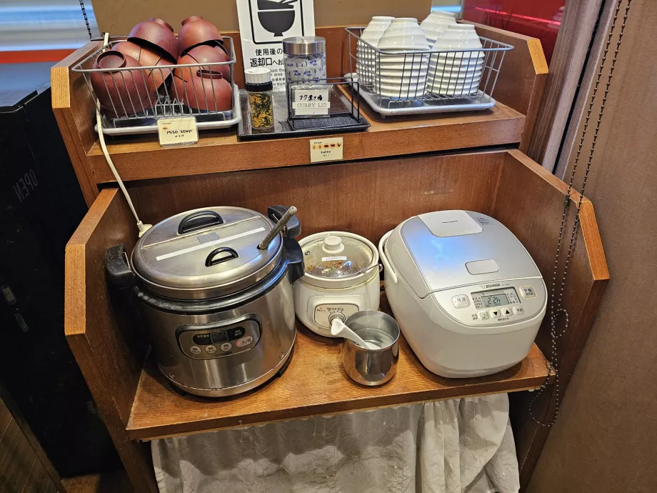 Sarapan - nasi dan sup miso