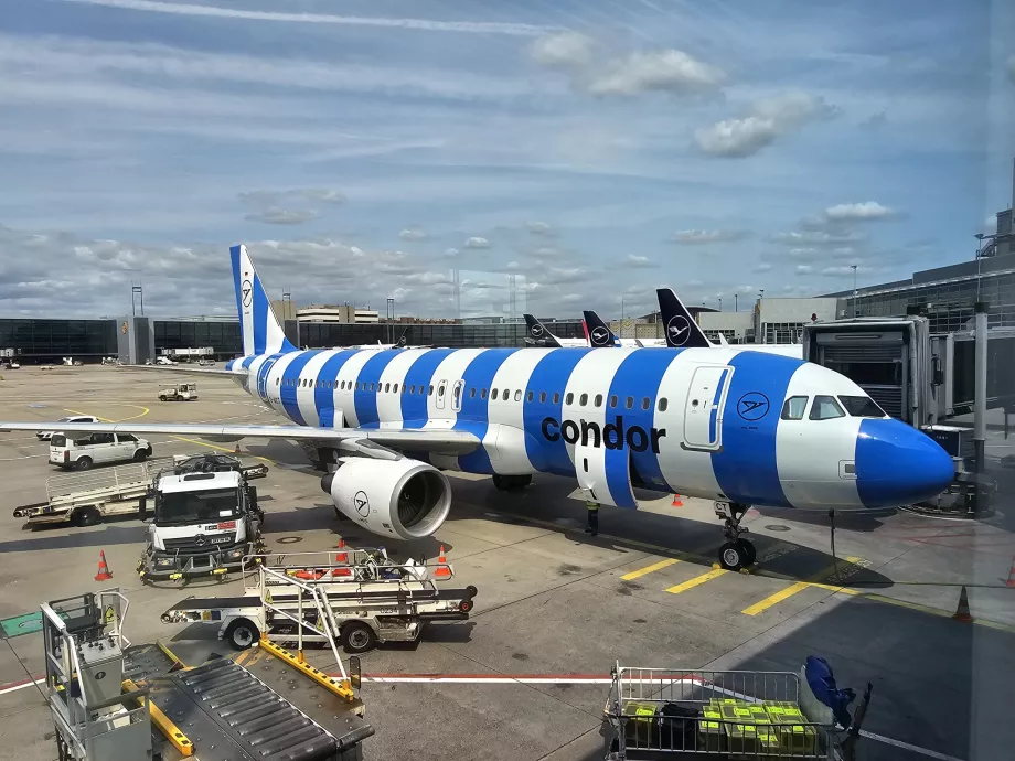 Burung Kondor Airbus A320 Biru