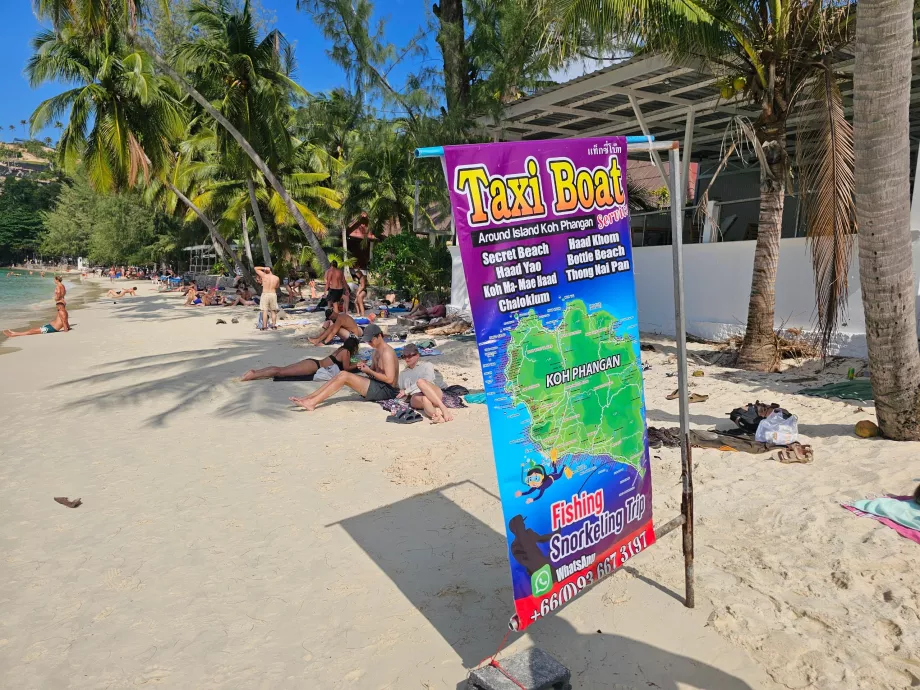 Pantai Salad, perahu taksi