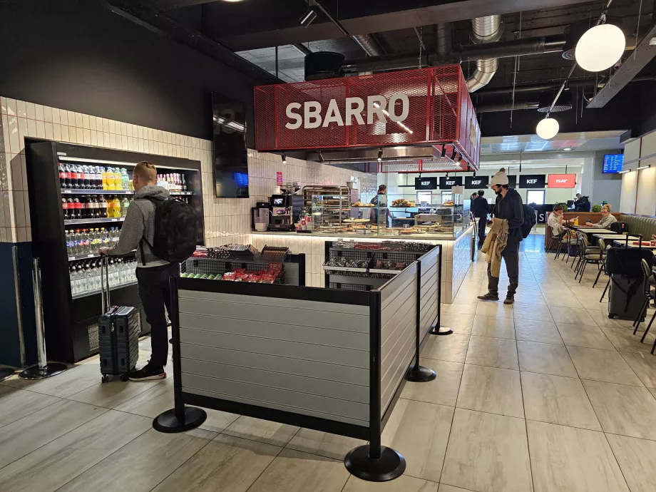 Restoran Sbarro, bagian non-schengen