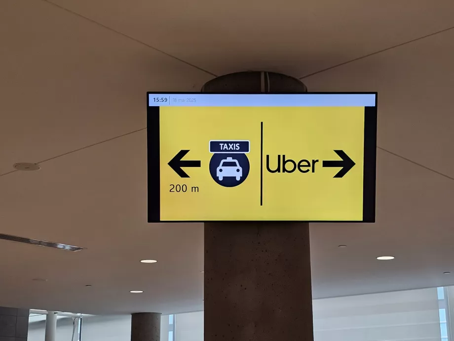 Petunjuk arah ke taksi / Uber