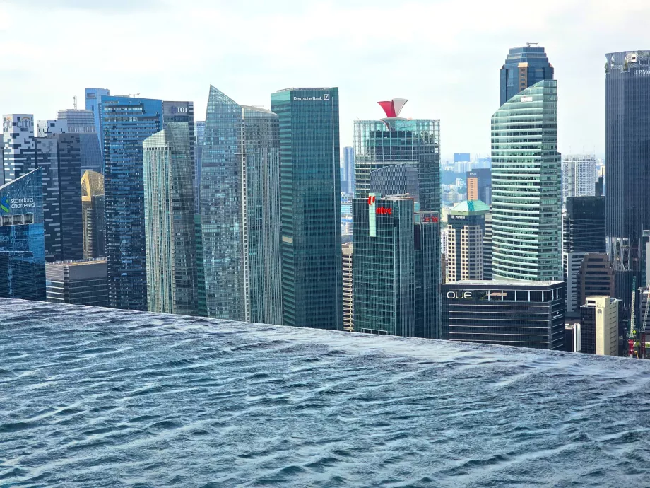 Kolam renang tanpa batas di Marina Bay Sands