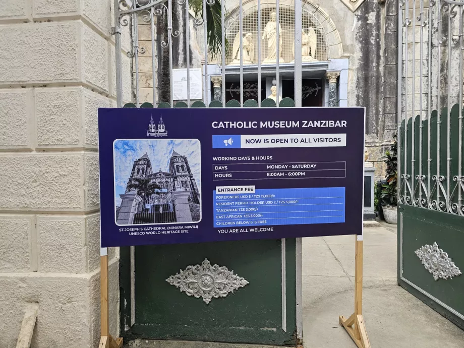 Tiket masuk ke katedral