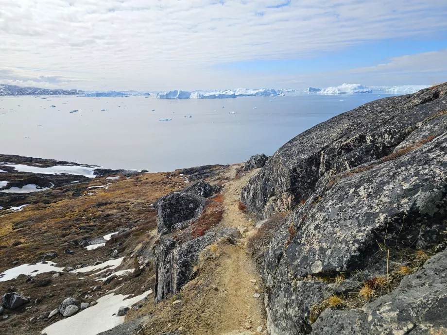 Mendaki di sepanjang Icefiord