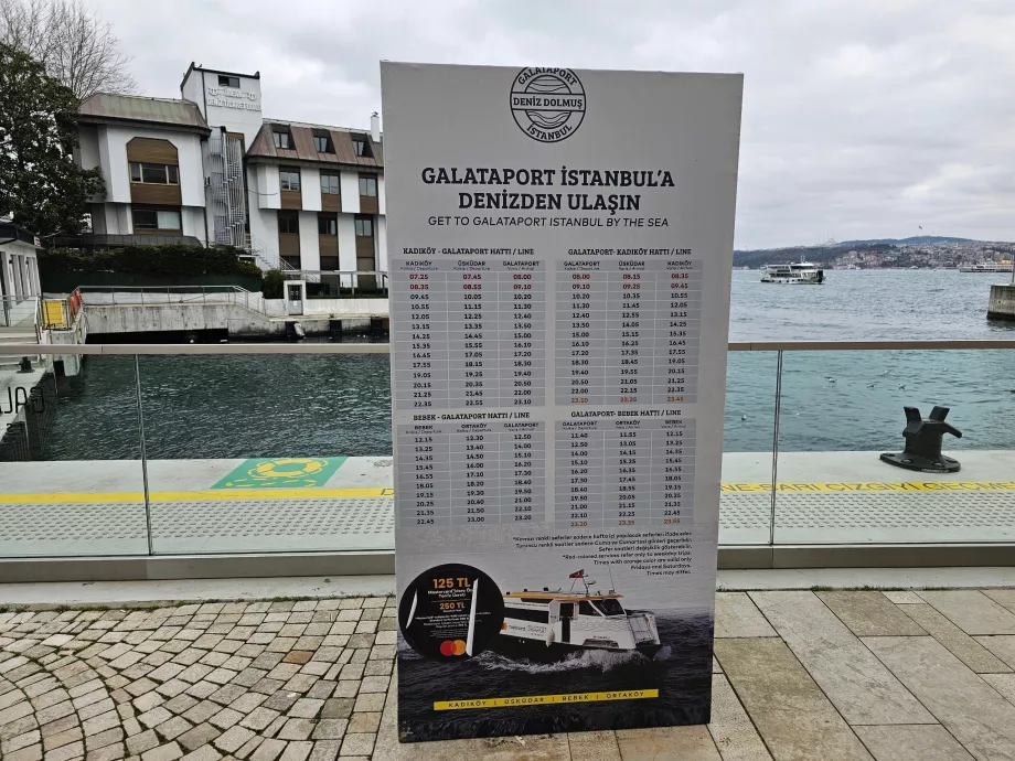 Jadwal kapal pesiar wisata di Bosphorus