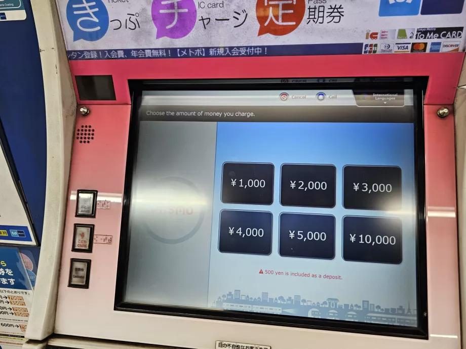 Opsi isi ulang kartu lalu lintas