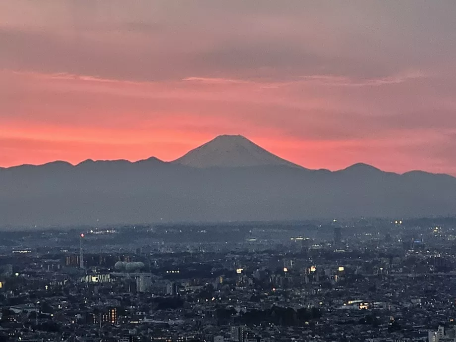 Gunung Fuji dari Gedung Pemerintah Metropolitan Tokyo