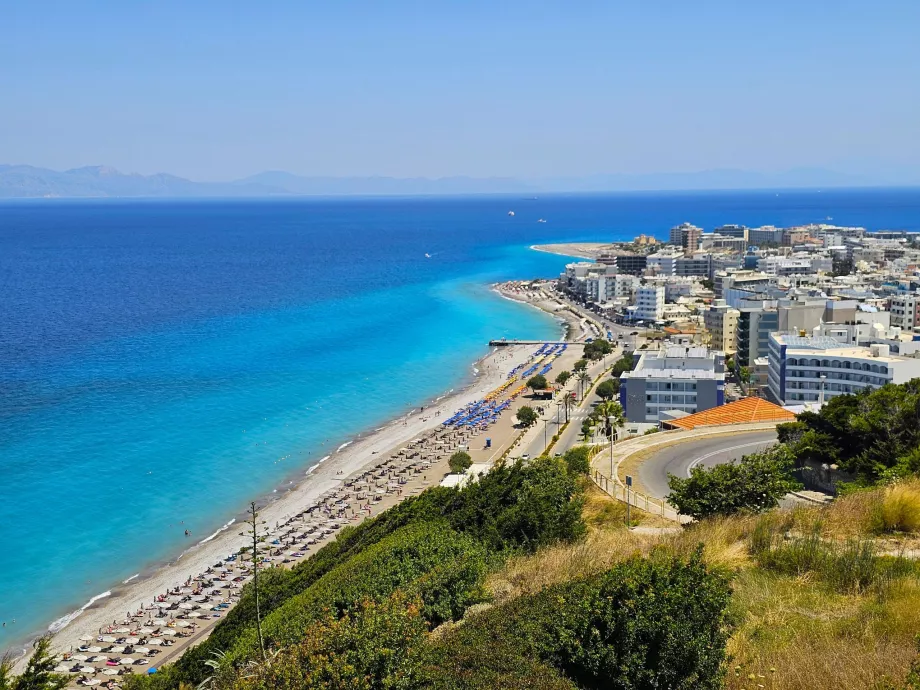 Pantai-pantai di Kota Rhodes