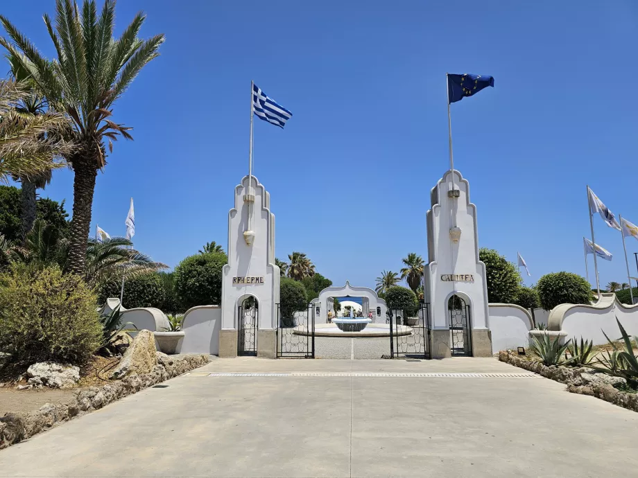 Pintu masuk ke Mata Air Kallithea