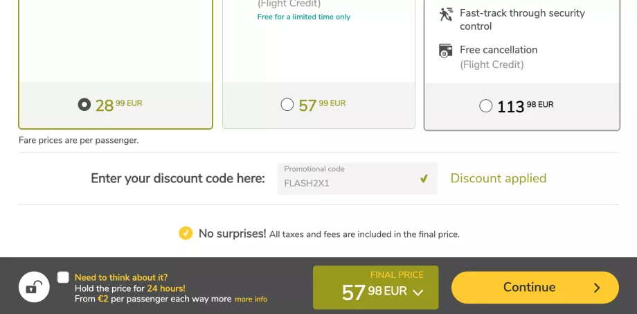 Kode promo Vueling