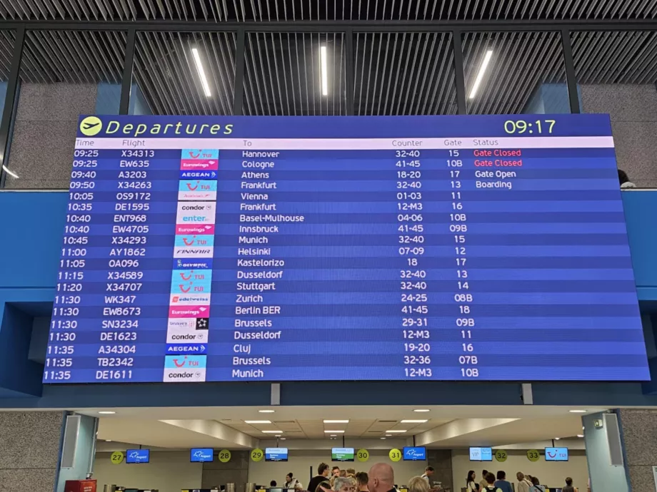 Papan keberangkatan
