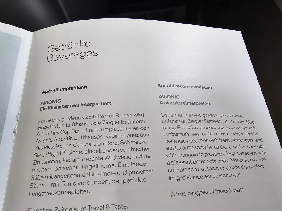 Avionik, koktail khas