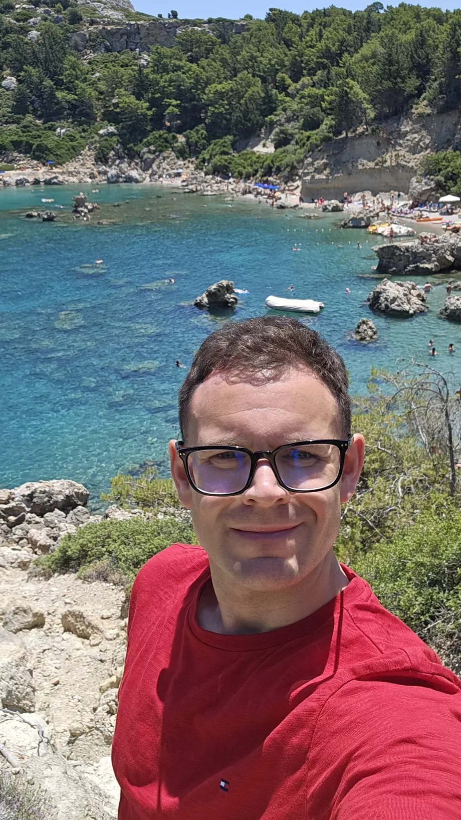 Christopher di Pantai Anthony Quinn