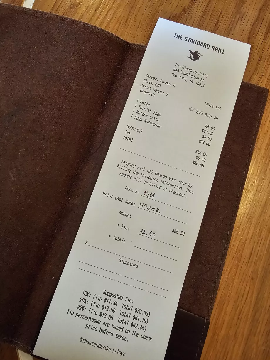 Tagihan, menu sarapan