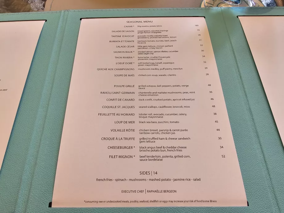 Blue Box, menu musiman