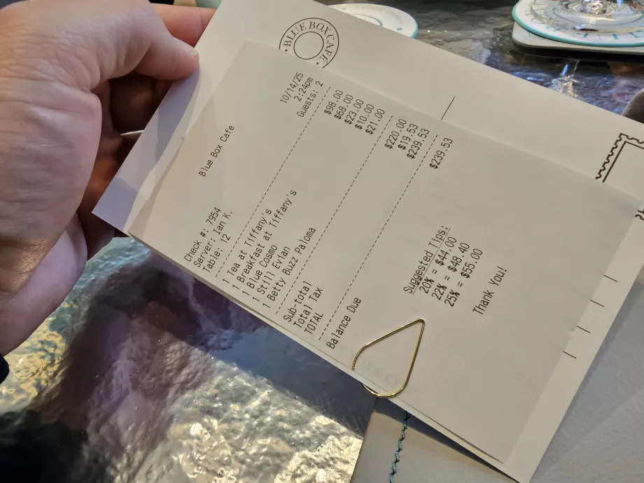 Kotak Biru, total tagihan