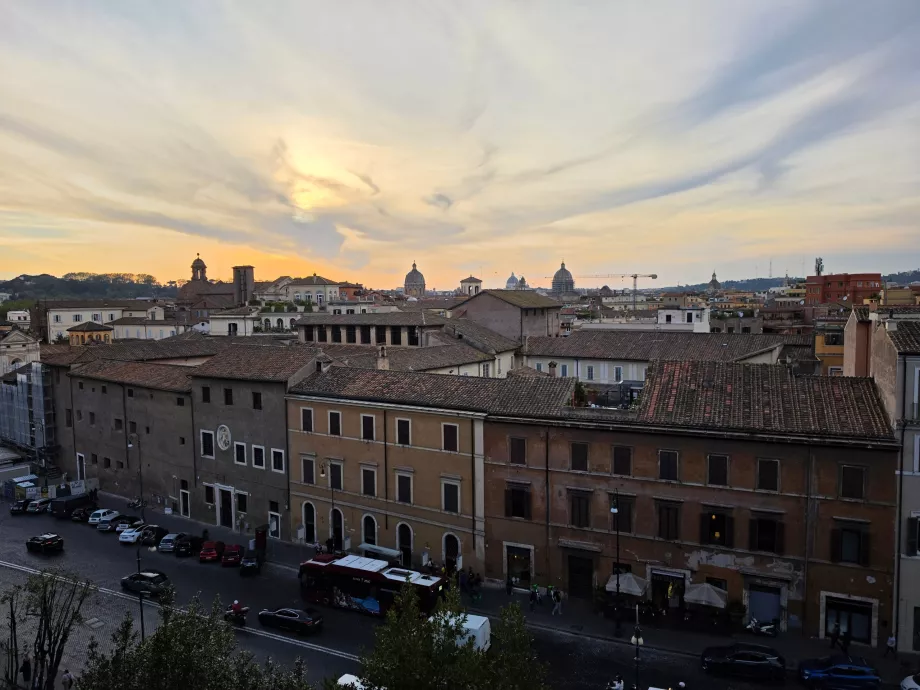 Sudut pandang di Piazza del Campidoglio